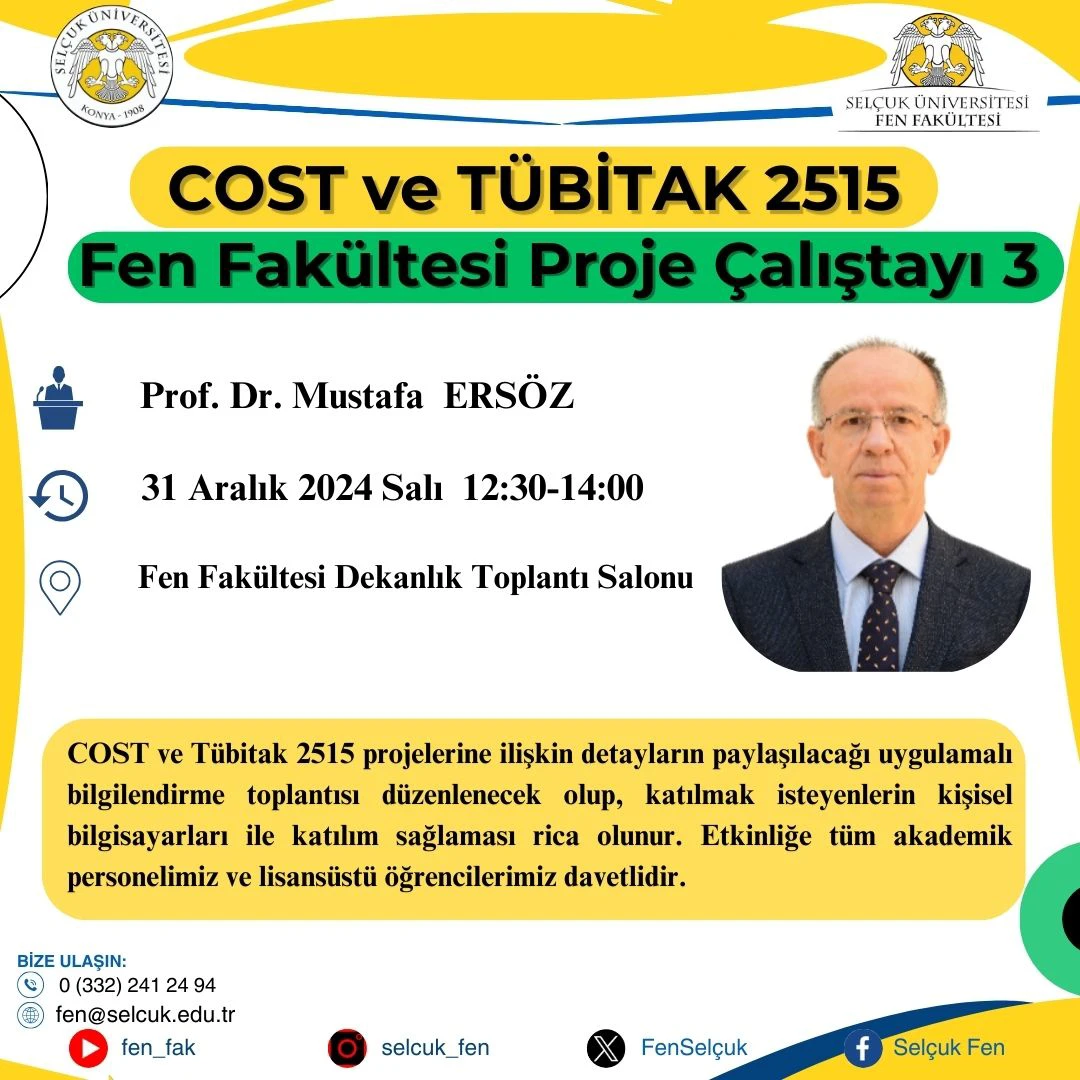 Fen Fakültesi Proje Çalıştayı 3